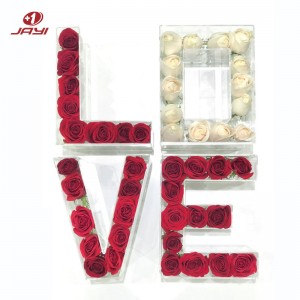 L O V E Acrylic flower box